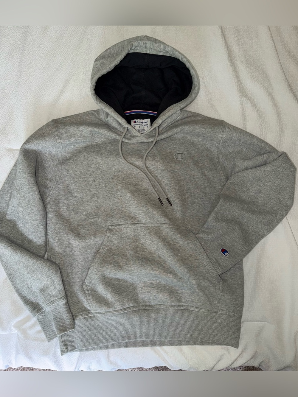 Champion Gray Pullover Hoodie - Classic Logo